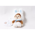 Sekiguchi Japan Monchhichi Rabbit Plush Keychain w Tag ~ 260714-WH 1131