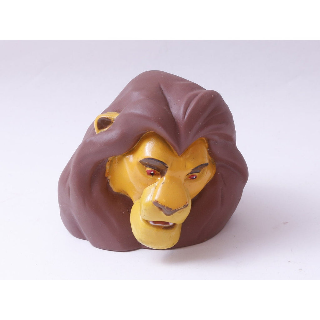 Lid cover Disney, The Lion King, Mufasa, Head, 3", PVC Figure, Painted, Cartoon, Animal, Toy, Vintage, Collectible, ~ 20-17-587