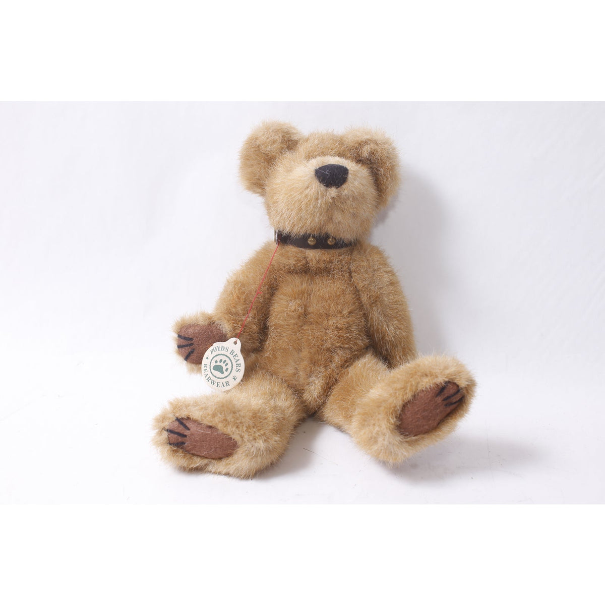Boyds Bears Bearwear Plush Brown Jointed Teddy Bear w Collar and Tag ~ 260507-WH 642