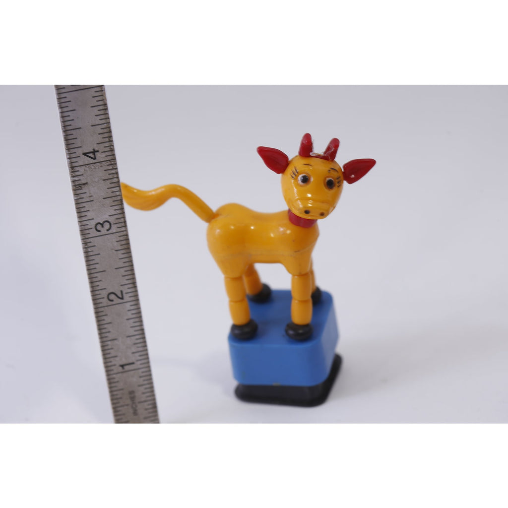 TM, Push Puppet, Giraffe, 1970s, PVC Figure, Vintage, Toy, Collectible, , 250125-WH 95