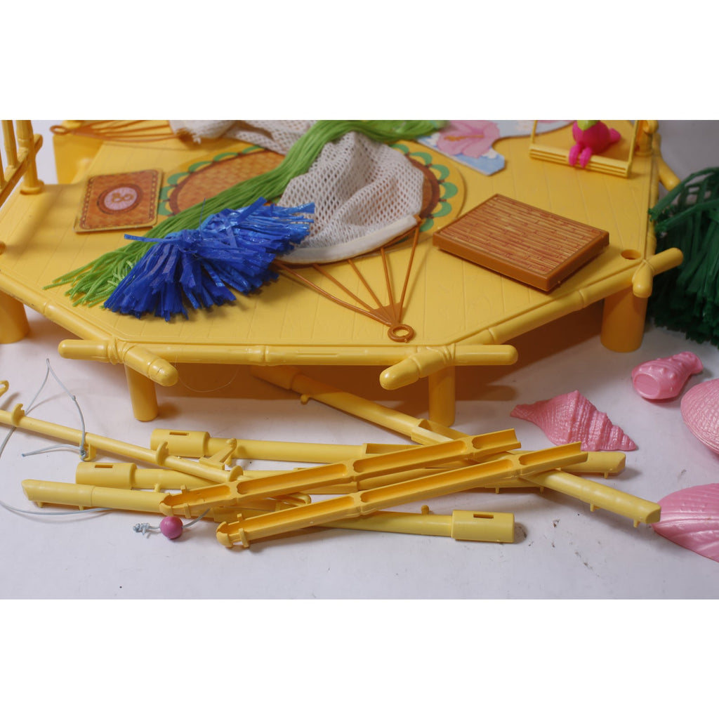 FOR PARTS 1987 Mattel Barbie Island Fun Hut Playset 4414 Vintage Incomplete~ 260914-WH I-3