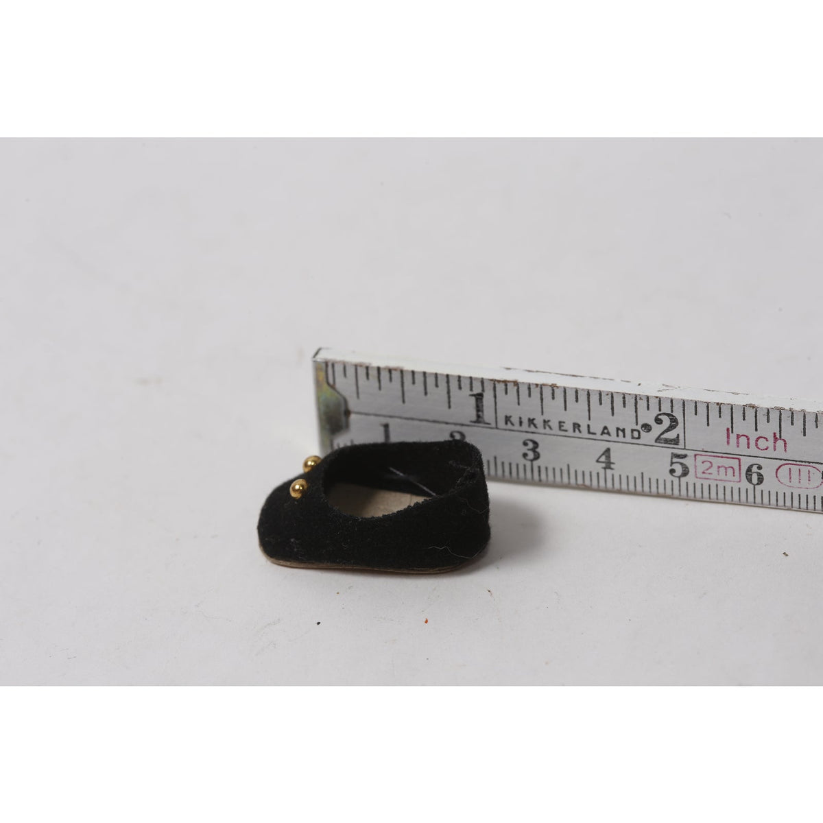 Madame Alexander Black Suede Doll Shoe ~ 260907-WH 592
