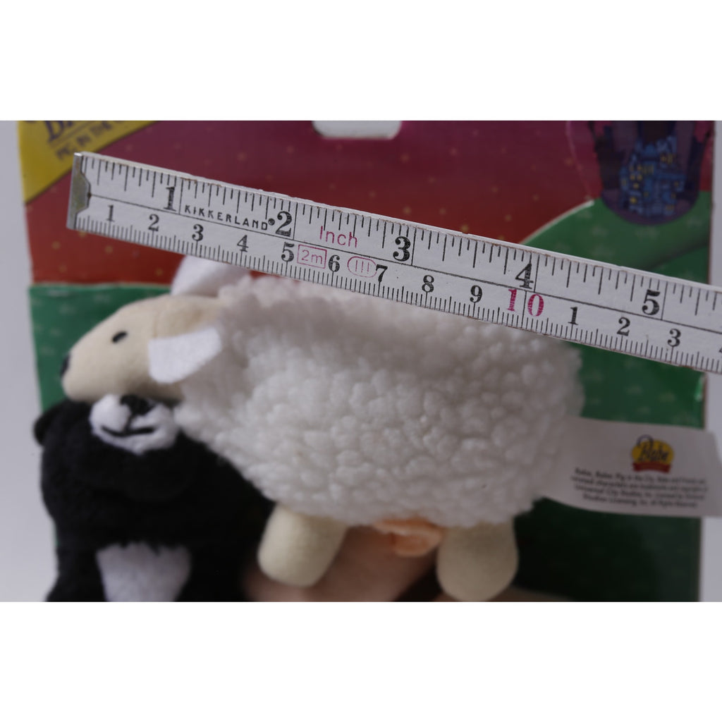 1998 Babe and Friends Sheep-Pig Mini Plush Set by Equity Toys ~ 260812-WH 701