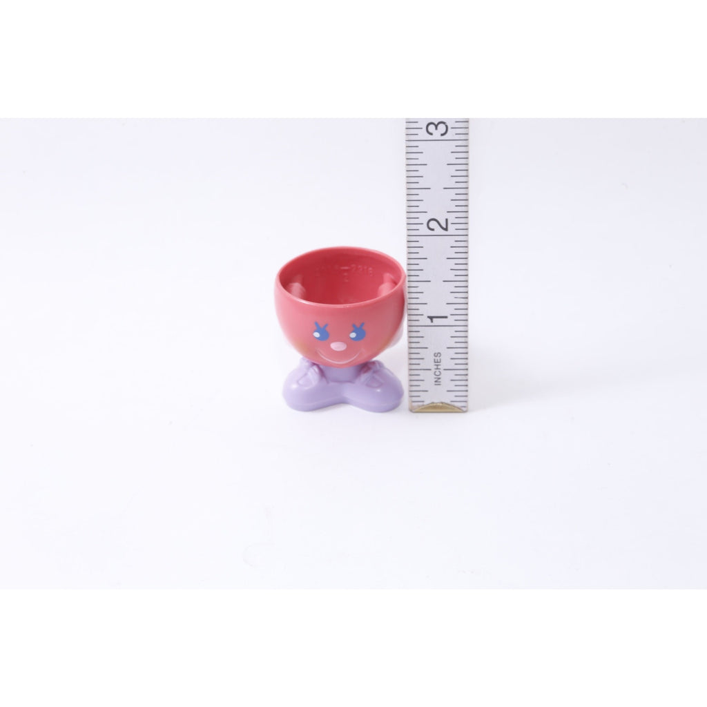 Cherry Merry Muffin Egg Shaped, PVC Figures, Pink, Purple, Male, Female, Miniature, Playset Parts, Toy, Vintage, Collectible ~ 20-01-703