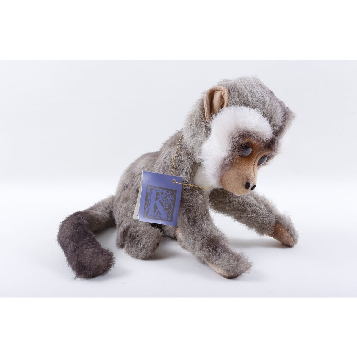 Realistic Kamar, Cuppochino, 5009, Monkey, Gray, Soft, Doll, Toy, Stuffed Animal, Vintage, ~ 250125-WH 776