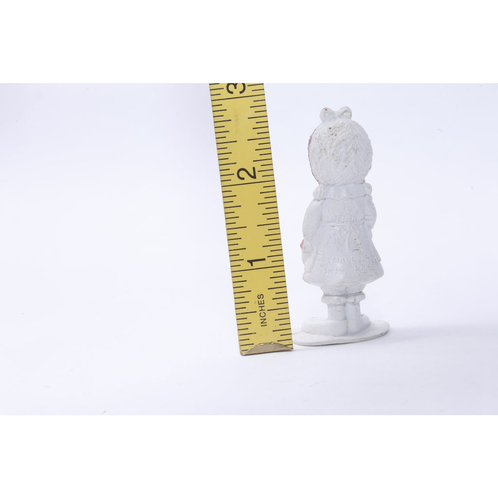 Diener Industries, Raggedy Ann figure Girl, Yellow Red Dress, Little, PVC Figure, Toy, Children, Collection, Vintage, ~ 20-01-23 AA