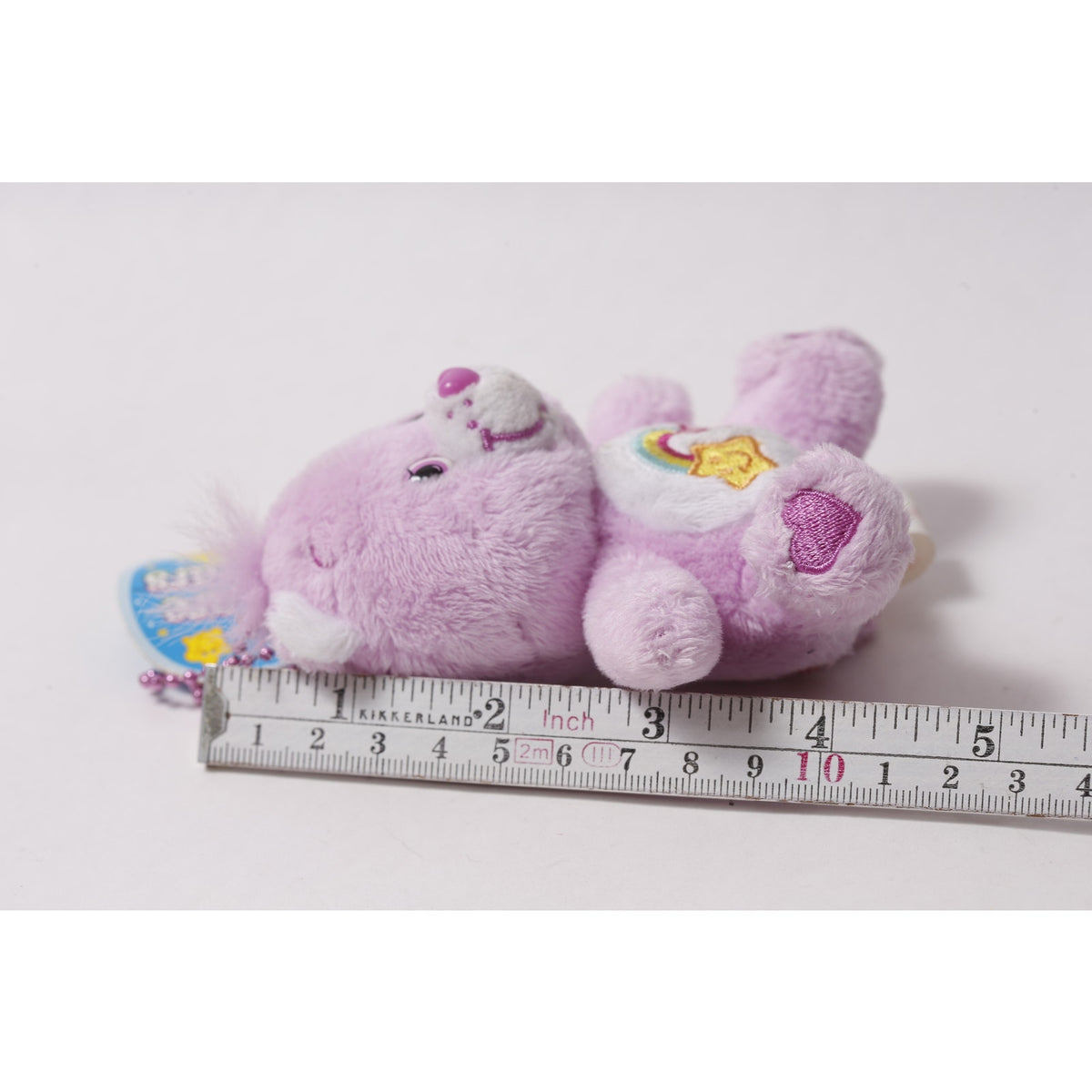 Care Bears Japanese Rare Best Friend Bear Plush Keychain Soft Mini Charm ~ 260812-WH 1071