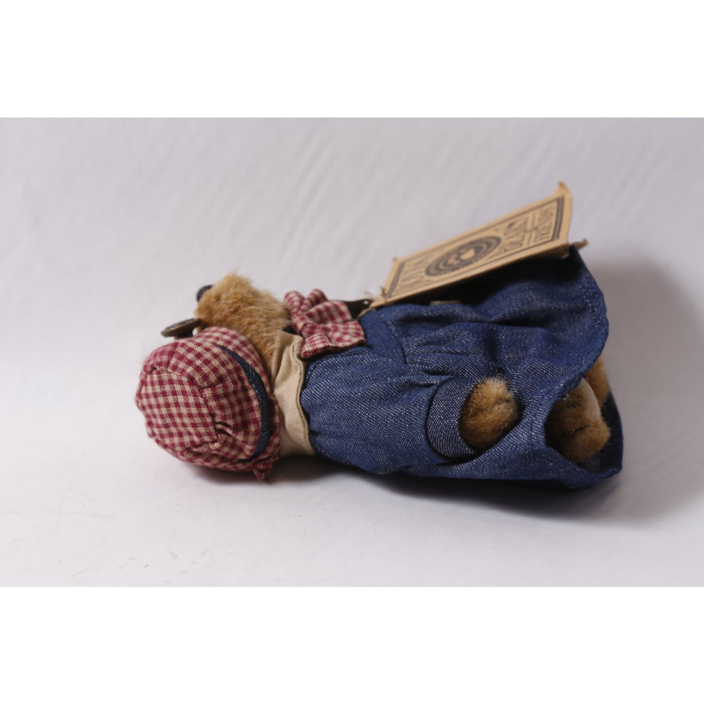 Boyds Bears Eleanor Plush Teddy in Denim Dress w Tag ~ 260427-WH M-15-02