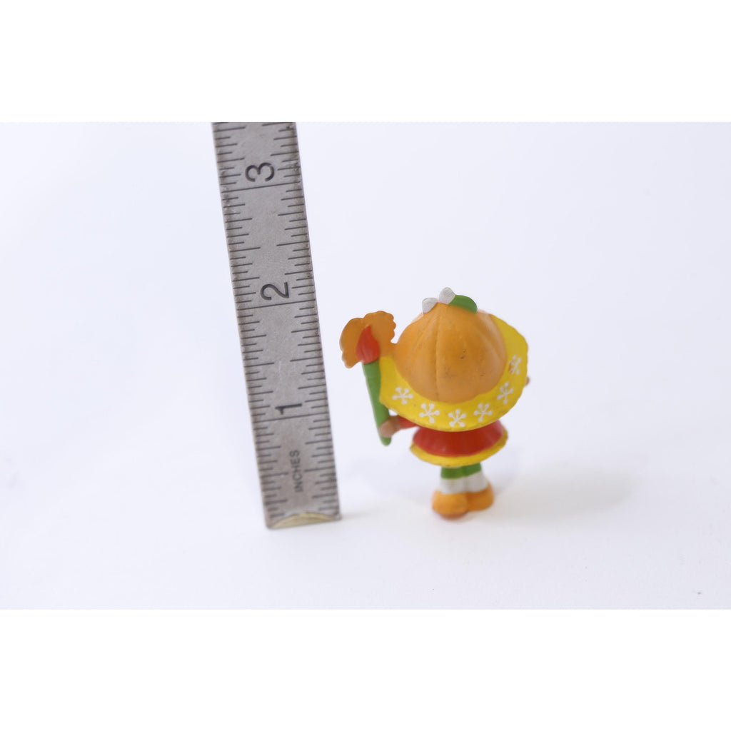 FLAW Strawberry Shortcake, Orange Blossom with Marmalade, Deluxe Miniature, 1980s, Kenner, pvc Figure, Collectible, ~ 260127-WH 01