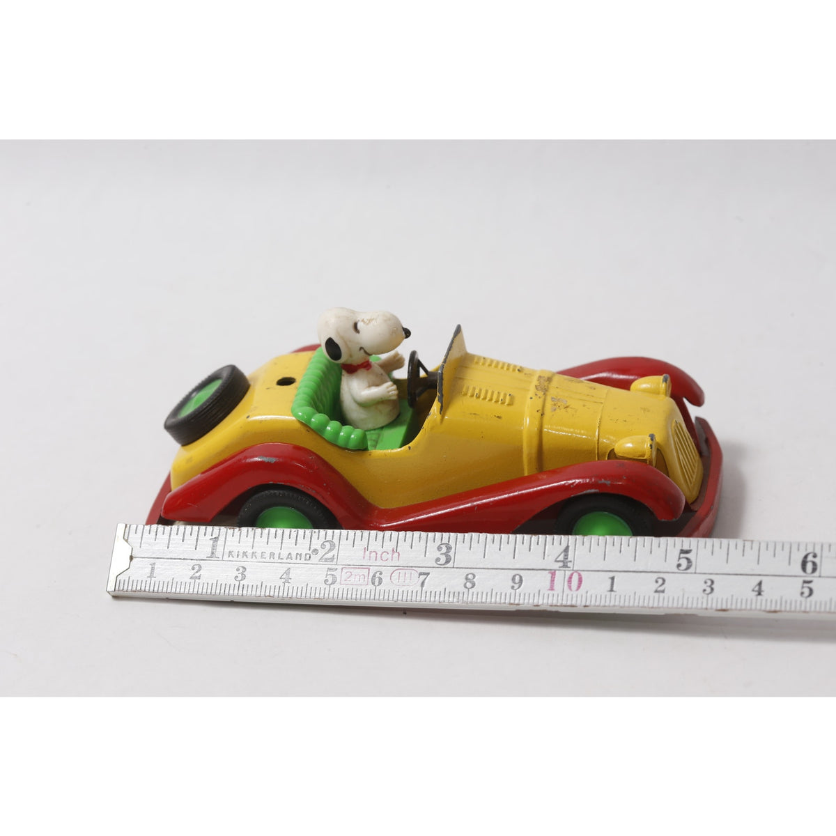 1960s Aviva Snoopy in Yellow Car Vintage Collectible Toy ~ 260907-WH 351