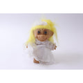Russ Wedding Troll, Yellow Hair, Girl Doll, White Bridal Dress, Gift Idea, Collectible, Souvenir, ~ 241230-WH 11