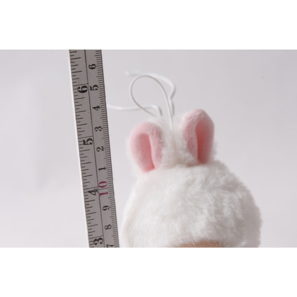 Sekiguchi Monchhichi Chimutan White Plush Keychain Japan ~ 260710-WH 1397
