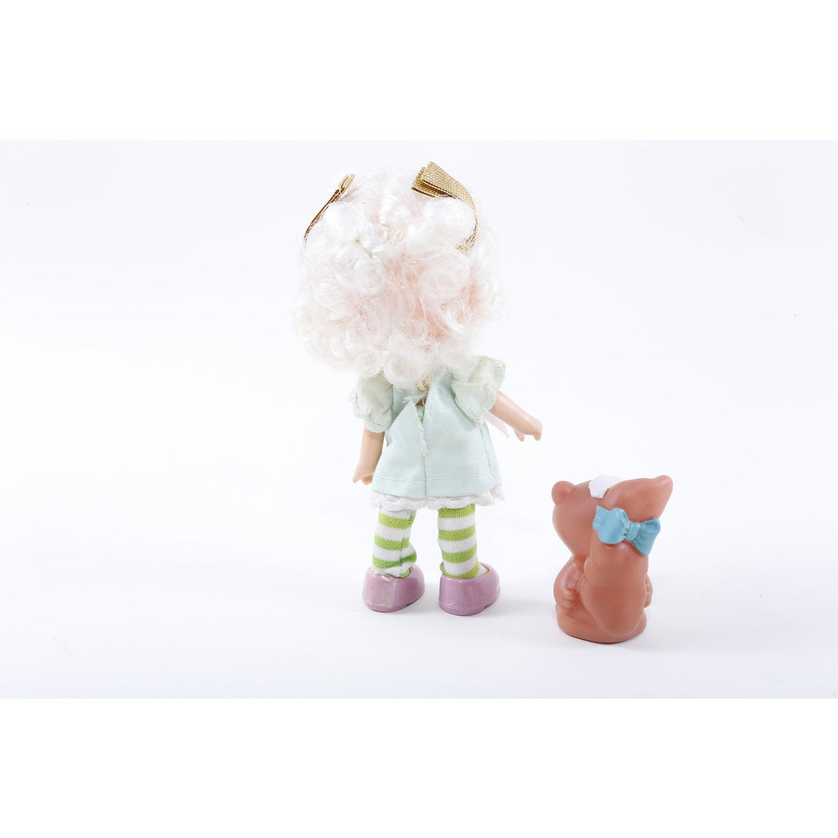 Vintage, Strawberry Shortcake, Doll, Angel Cake Souffle Toy, Figure, Blue Dress, Squirrel, Doll Clothing, Collection, Children, ~ 260709-WH 59