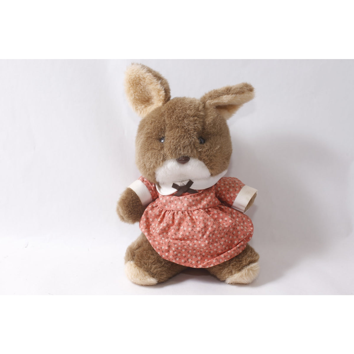 Japan Dressed Sun Arrow Lucky Rabbit Bunny 11" Plush in Red Floral Dress ~ 260917-WH 400