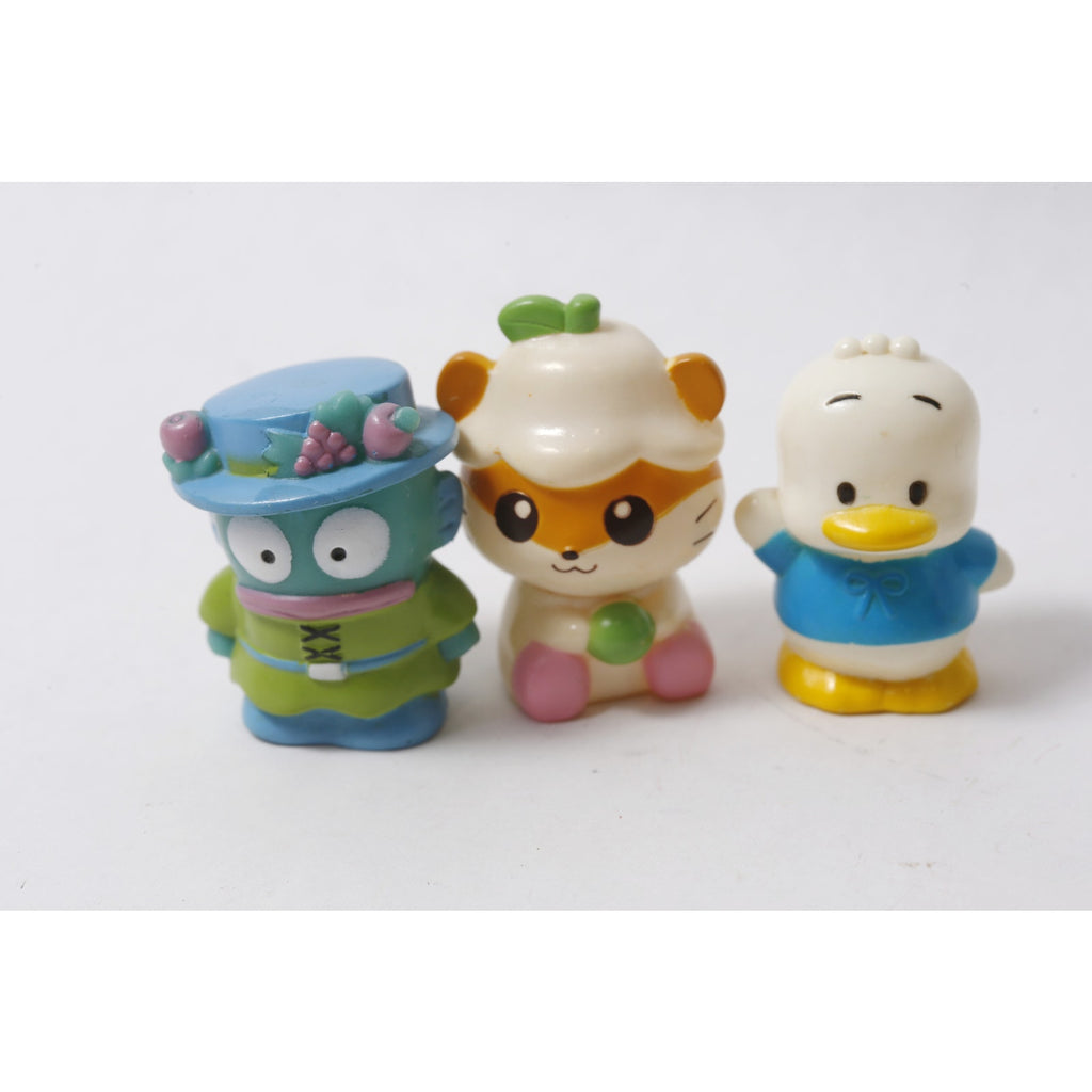 1990s Sanrio Sofubi Lot Hangyodon Kuririn Pekkle ~ 260828-WH 1309