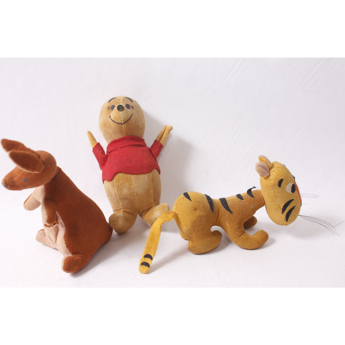 Rare Old Fashioned 1960s Gund Disney Winnie the Pooh Kanga Tigger Plush Lot ~ 260425-WH M-05-02