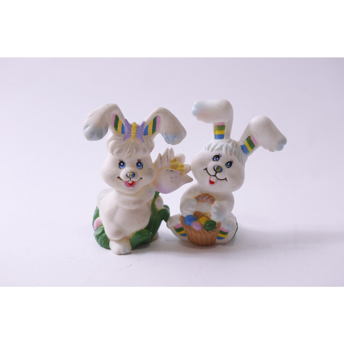 PVC Lot 1992, Crayola, Bunny, PVC Figures, Hollow, Easter PVC Figure, Vintage, Toy, Collectible, , 250605-WH 301