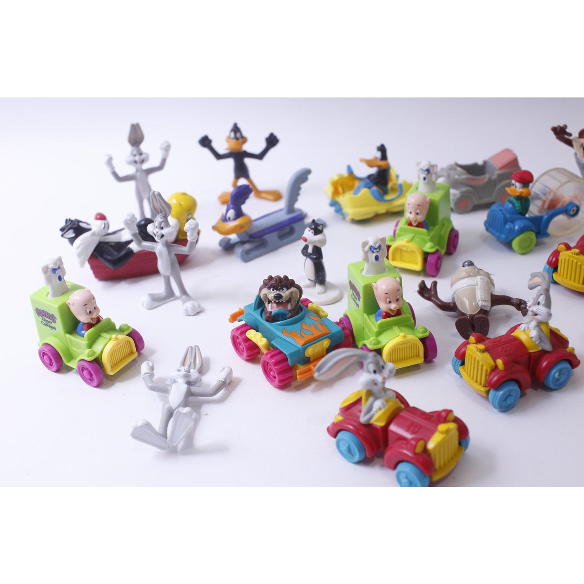 McDonald's Happy Meal, Looney Tunes, Quack-Up Cars, PVC Figurines, Animals, Cartoon Characters, Collectible, ~ 241226-SHC SHC-009