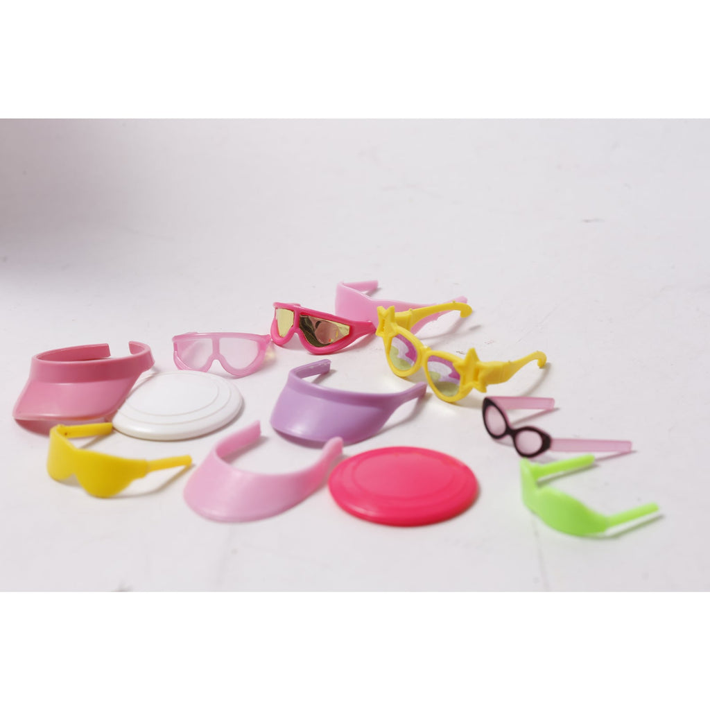 1980s Barbie Hats and Glasses Lot Mattel Vintage Summer Doll Fashion ~ 260618-WH 1120