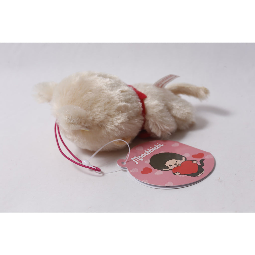 Japan Sekiguchi Monchhichi Mascot Plush w Red Heart and Tag ~ 260812-WH 701
