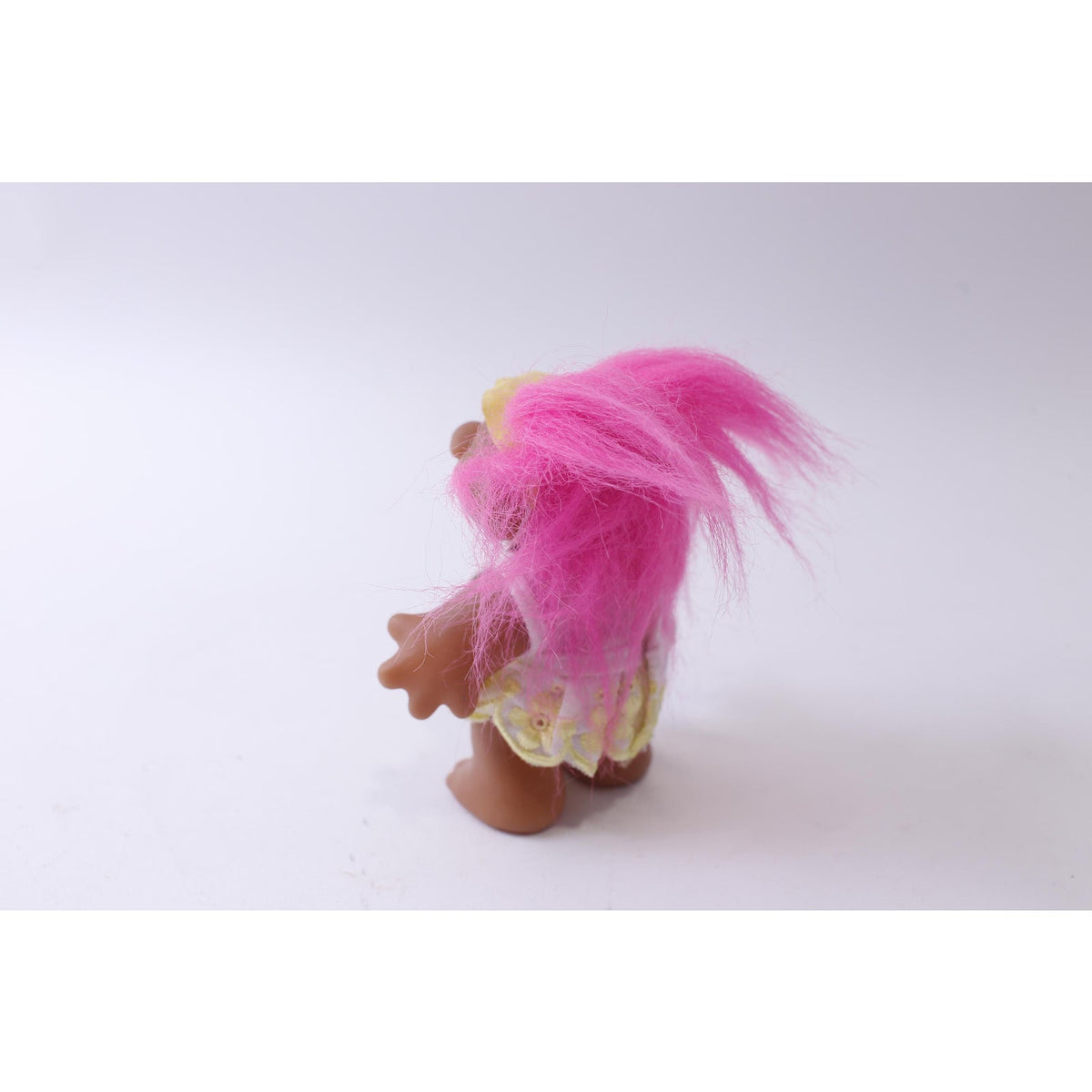 DAM Troll, Neon Hair, Girl Doll, Tennis Player White-Yellow Dress, Sports, Gift Idea, Collectible, ~ 241230-WH 11