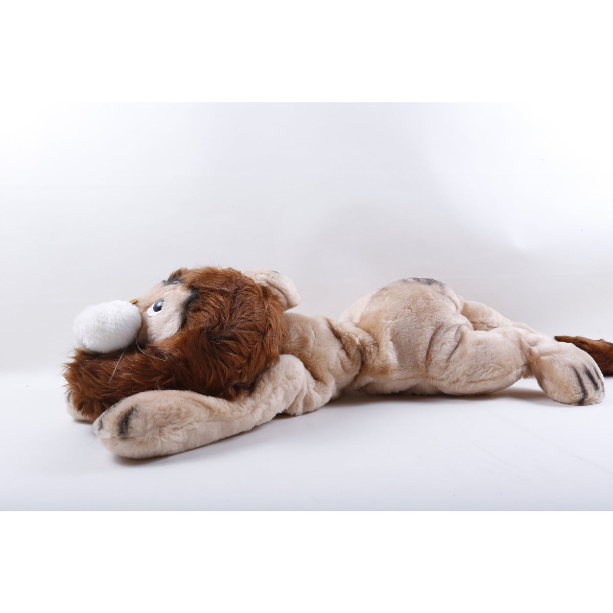Kamar, Rare, Floppy Lion, Lying, Brown, Soft, Plush, Doll, Toy, Stuffed Animal, Vintage, ~ 20-01-525