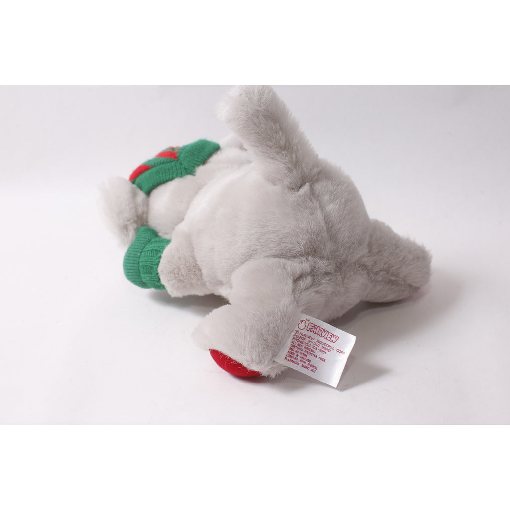 1980s Cute Fairview Jingle Mouse Plush Christmas Decor ~ 260718-DISH M-17-02