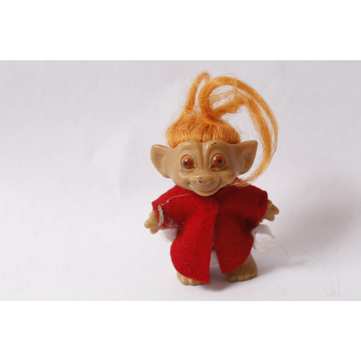1960s Uneeda Wishnik Troll Doll Dressed Red Outfit Vintage Collectible ~ 260402-WH 1063