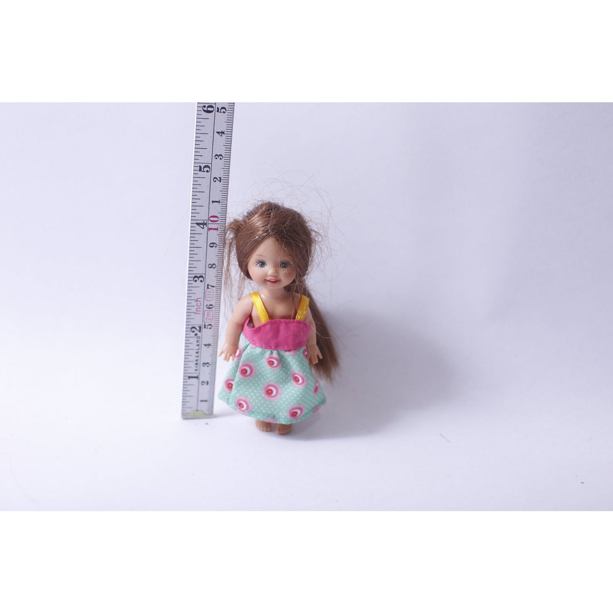 Barbie Kelly Dill, Evi Love, Doll, Pink Blue Dress, Brunette, Poseable, Collectible, ~ 231023-WH 611