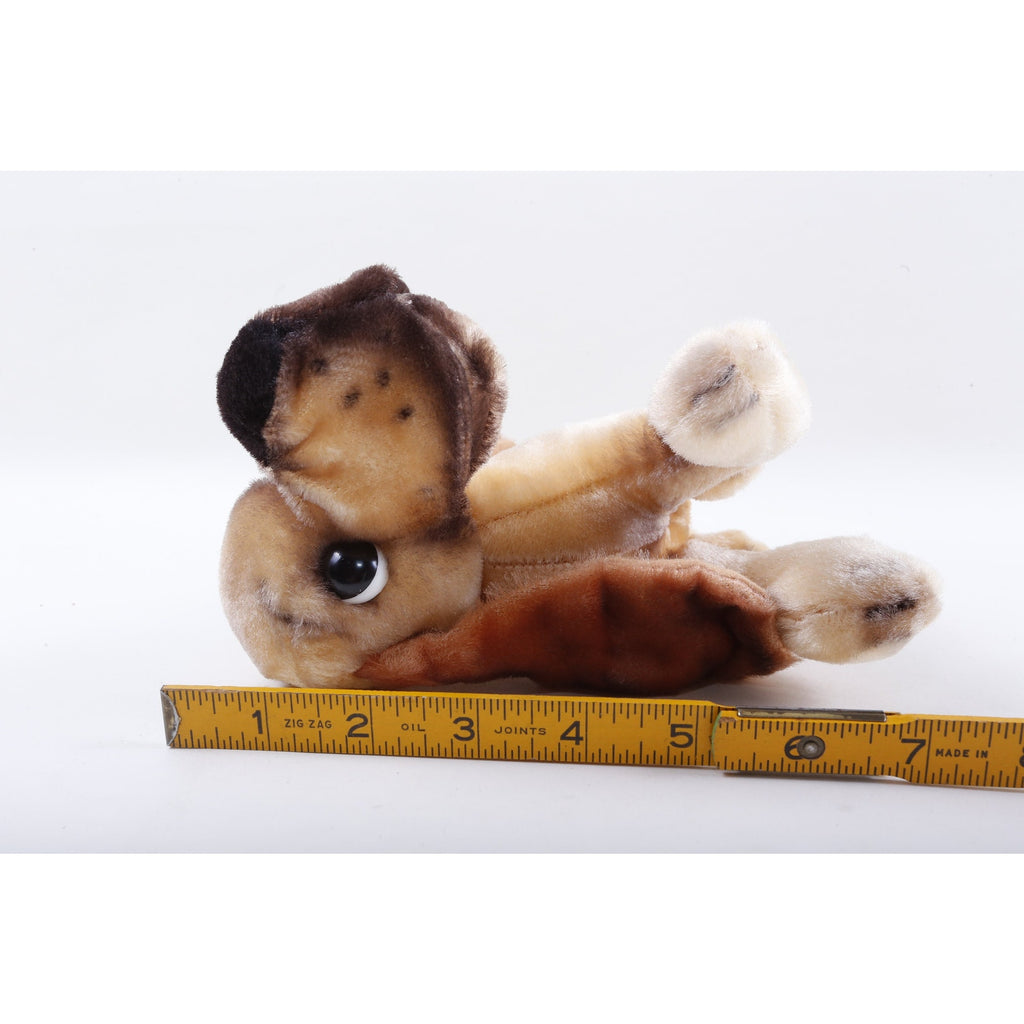 Brown Dog Kamar, Rare, Production Sample, Flea, Brown, Puppy, Long Ears, Long Nose, Soft, Plush, Doll, Animal, Vintage, ~ 20-06-199