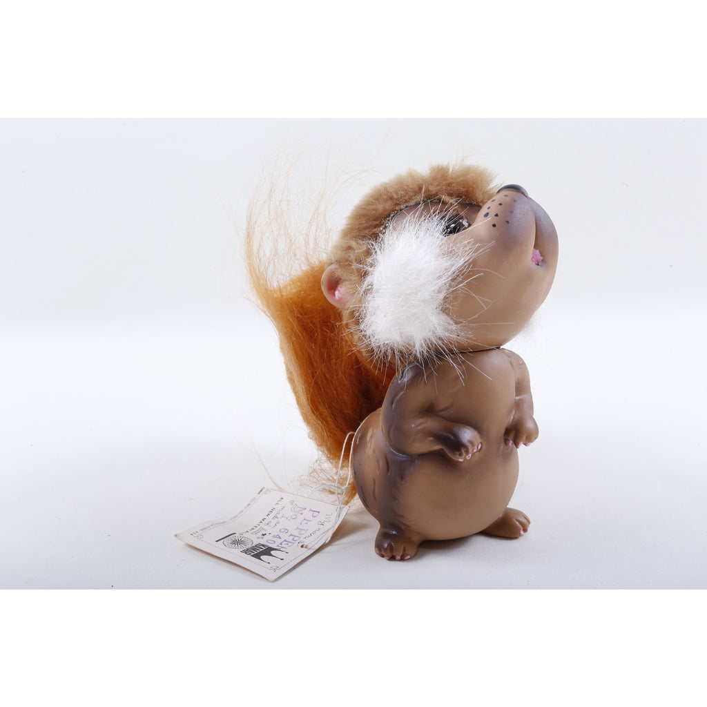 Kamar Production Sample Pepper, Brown, Squirrel, Looking Up, Fur Tail, Doll, Animal, Vintage, ~ 210