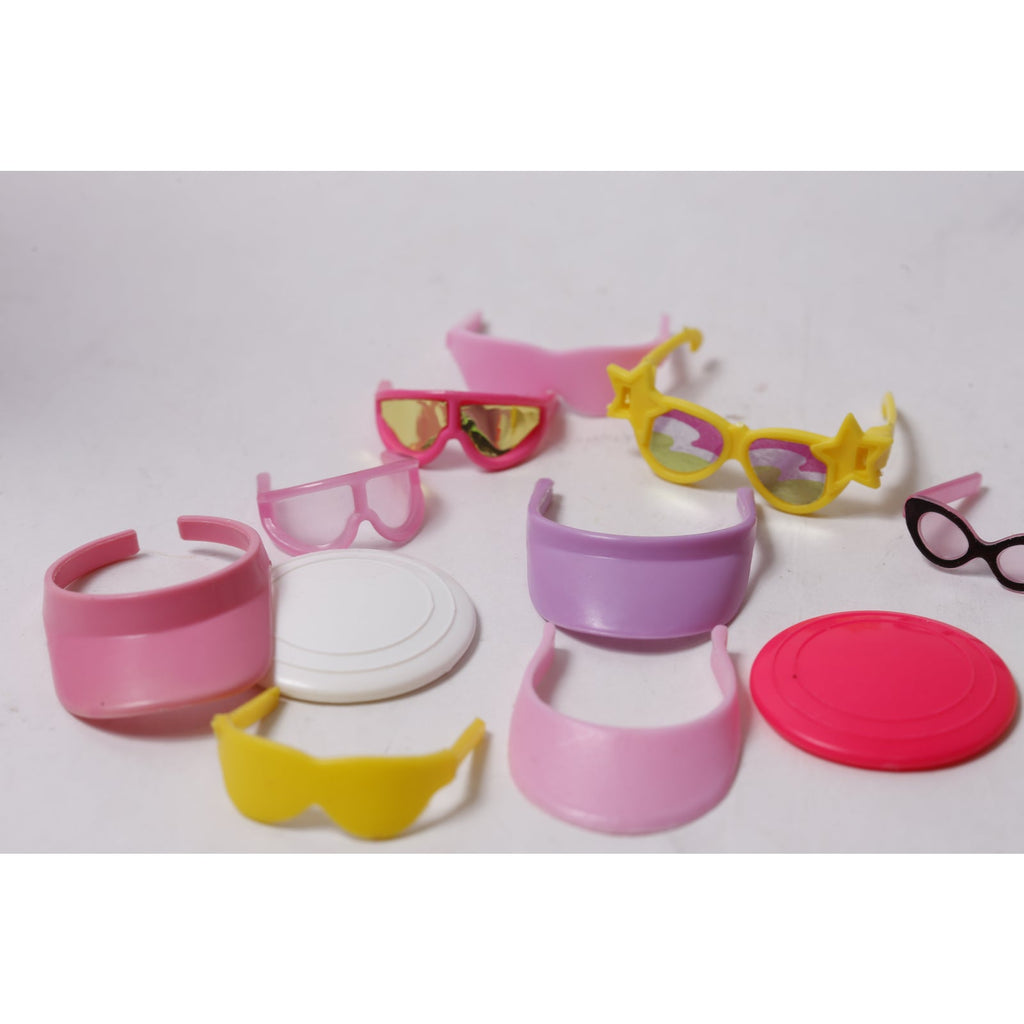 1980s Barbie Hats and Glasses Lot Mattel Vintage Summer Doll Fashion ~ 260618-WH 1120