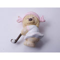 Frou Frou Bear, Female, Golfer, PVC, 2 1/2", Figure, Pink Hat, White Dress, Miniature, Toy, Vintage, Collectible, ~ 20-01-767
