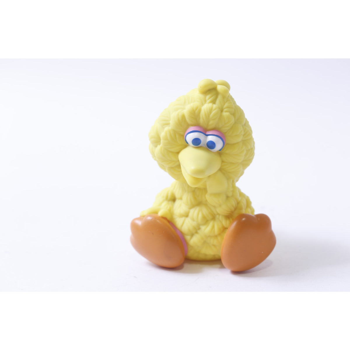 Squeaky Toy, Sesame Street, 1980s, Baby Big Bird, PVC Figure, Vintage, Toy, Collectible, , 250202-WH 102