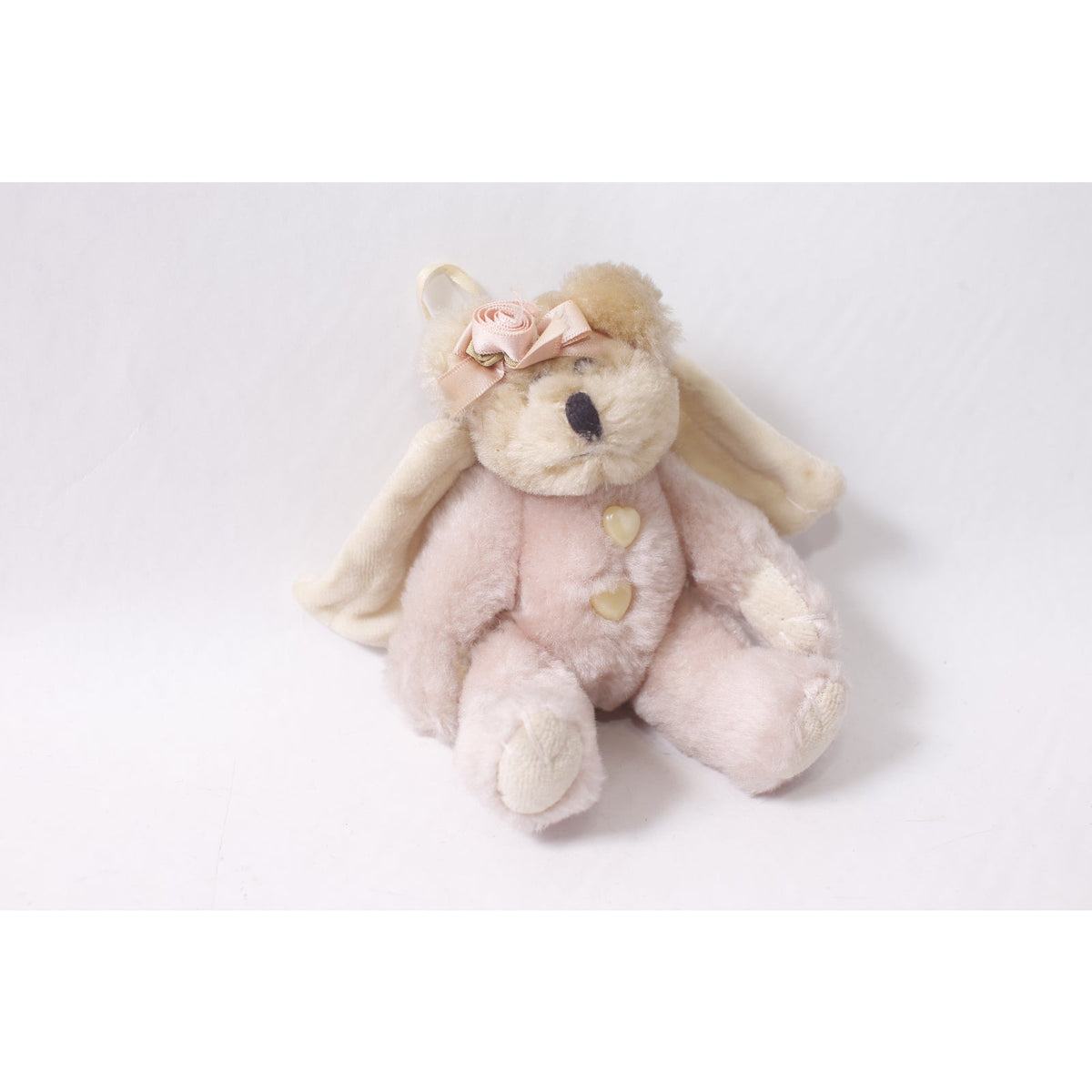 Boyds Bears Pink Plush Winged Teddy Ornament Hanging Decor ~ 260427-WH M-17-08