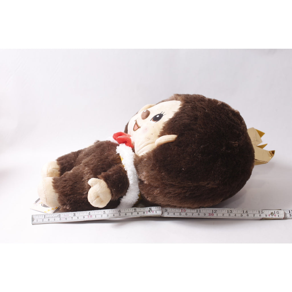 Sekiguchi Japan Monchhichi Anniversary Plush wearing a Gold Crown ~ 260710-WH 1397