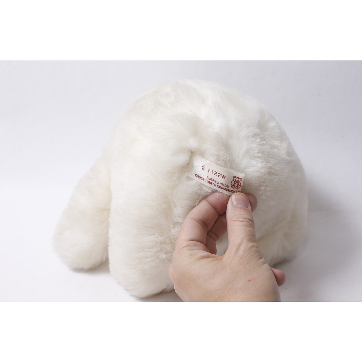 American Wego Fiesta Polar Bear Stuffed Animal (1989) Small, Vintage, Doll, 260821-WH 75