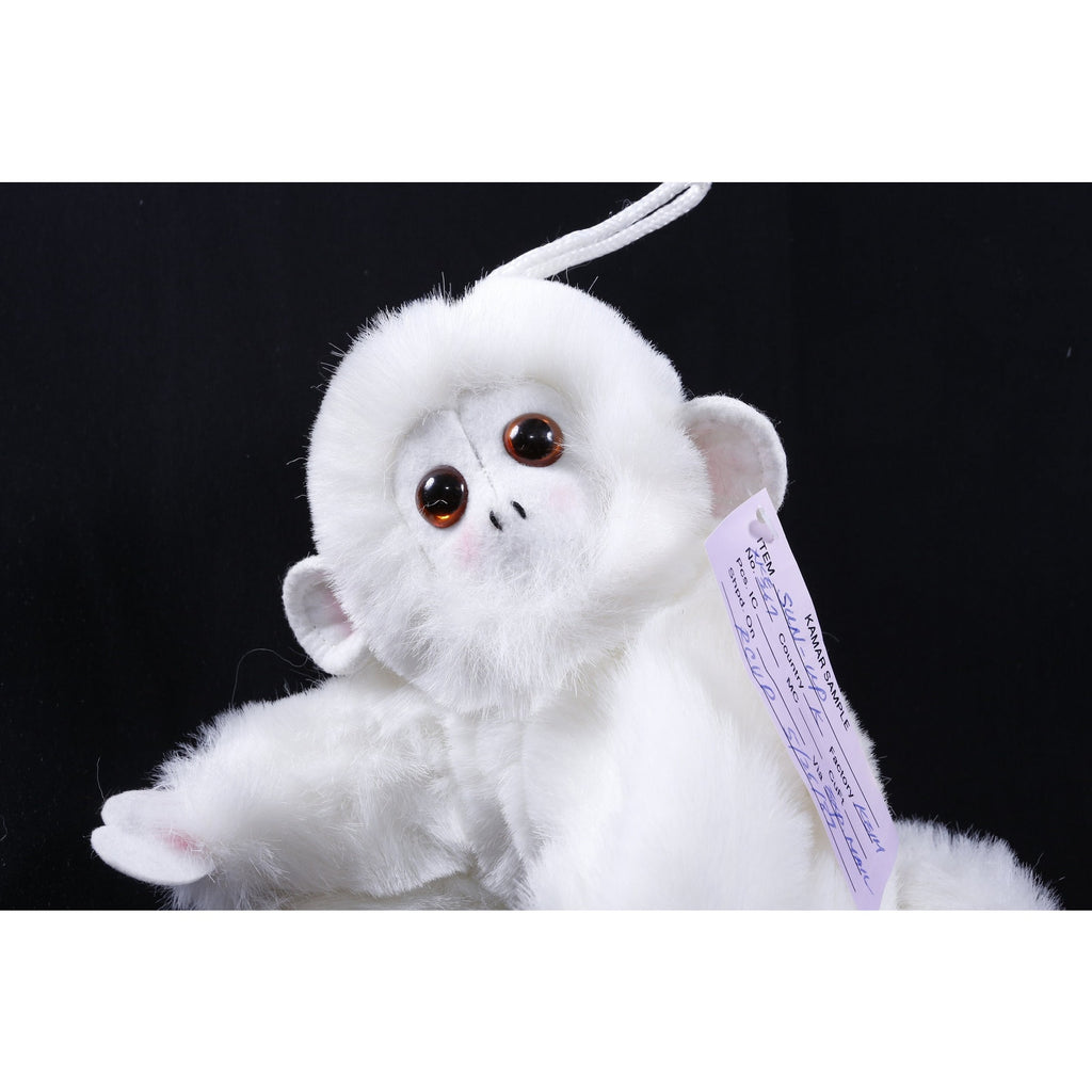Production Sample Kamar, Rare, Prototype, Sample, Sun-Up, White, Monkey, 1989, Hanging Toy, Plush, Doll ~ 285