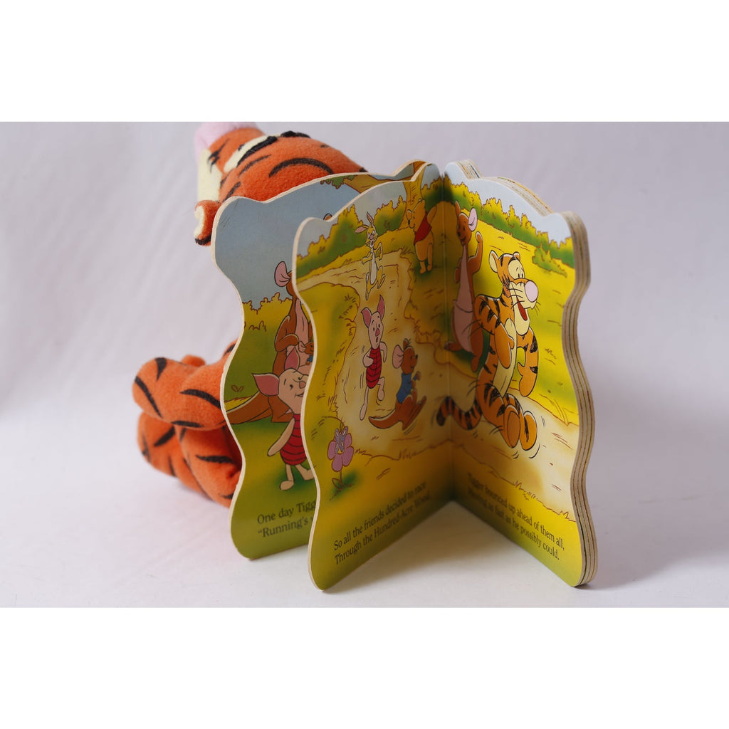 Disney Tigger Plush with Pooh Friendly Tales Picture Book 1997 Vintage ~ 260427-WH M-15-02