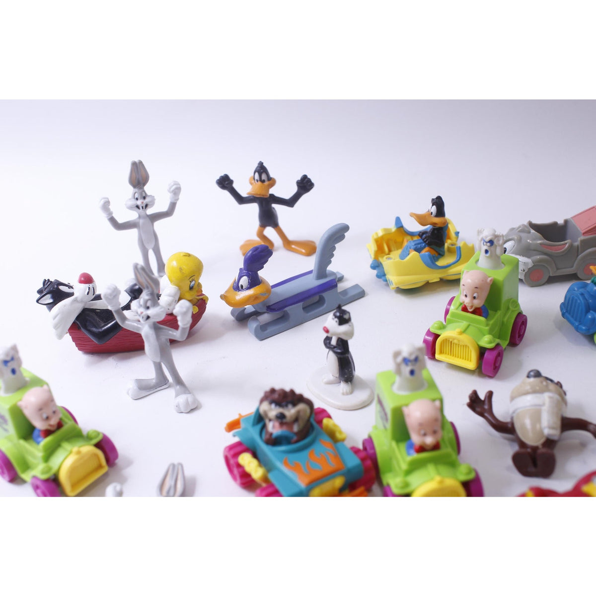 McDonald's Happy Meal, Looney Tunes, Quack-Up Cars, PVC Figurines, Animals, Cartoon Characters, Collectible, ~ 241226-SHC SHC-009