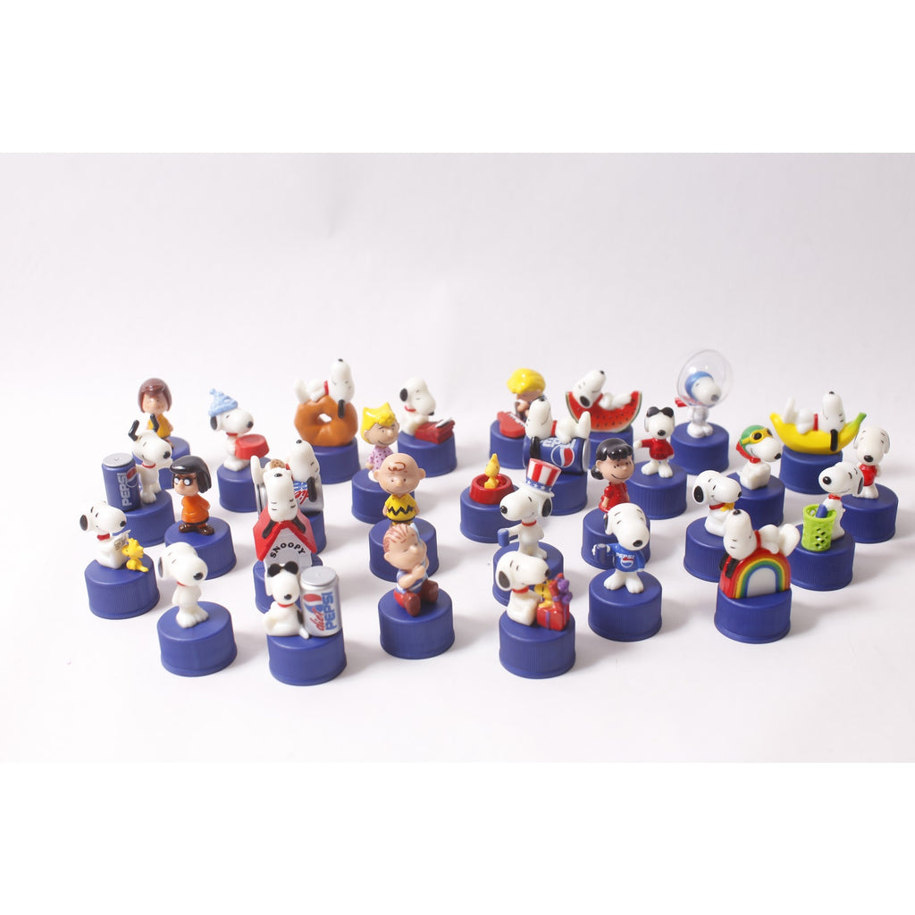Japan Exclusive 2004 Pepsi Peanuts Bottle Cap Collection PVC Figure Lot Vintage ~ 260710-WH 1384