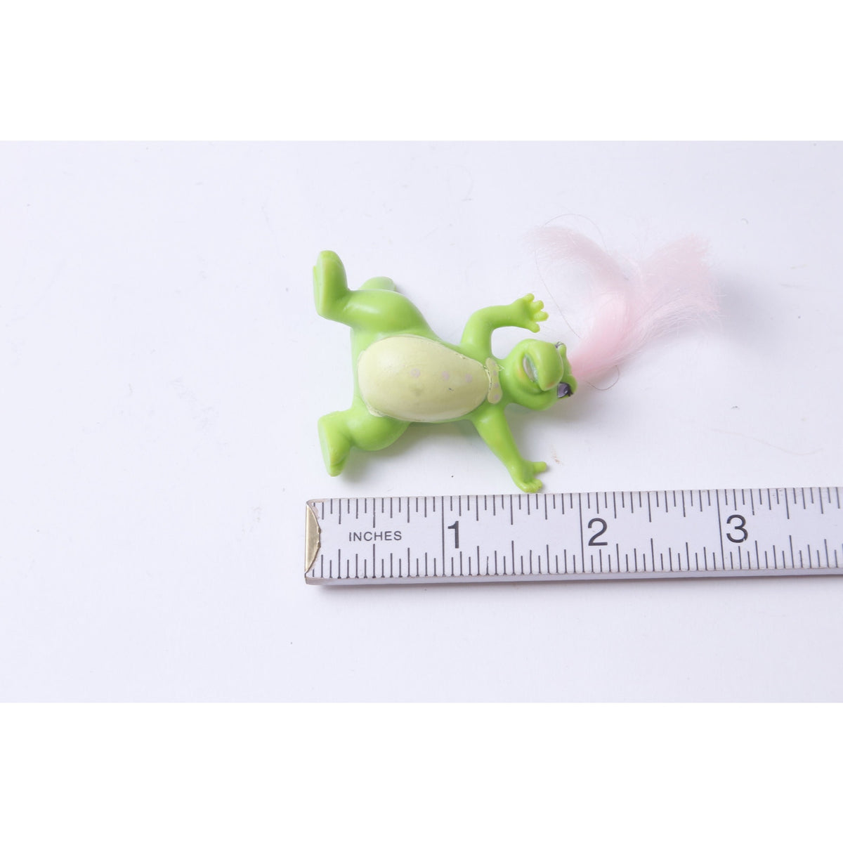 Meritus, Darlin' Dinos, Plain Lil' Dinos, Dinosaur, PVC, 2 1/2", Figure, Green Body, Pink Hair, Vintage, Collectible, ~ 20-01-1100