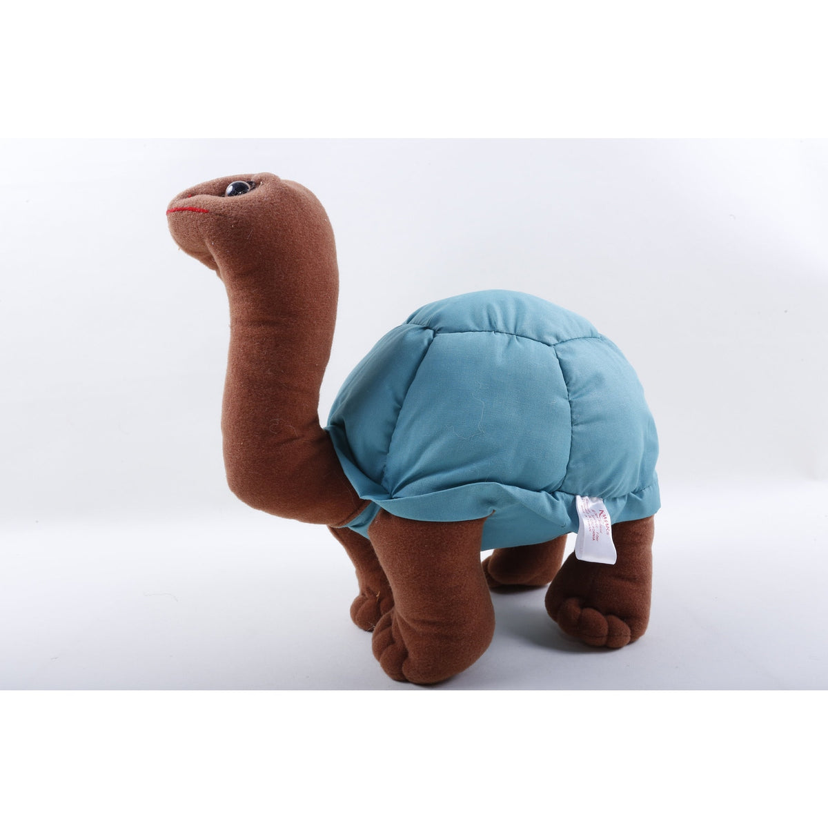 Kamar, Rare, Prototype, Sample, OOAK, hand made, Seychelles, Style 22, Turtle, Brown Blue, Soft, Plush, Stuffed Animal, ~ 20-06-204
