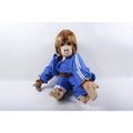 Kamar, Rare, Emplyee Sample, OOAK, hand made, Murphy, Monkey, Blue Sport Suit, 1983, Soft, Doll, Stuffed Animal, Vintage, ~ 202