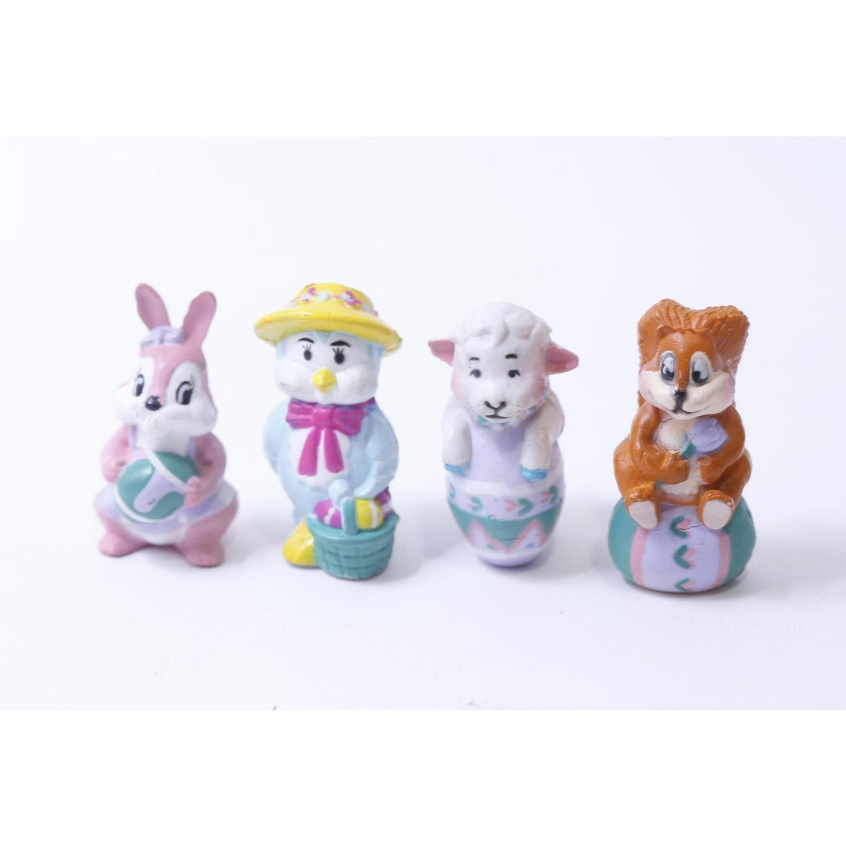 Cute Easter Animals, PVC, Little Figurines, Bunny, Bird, Sheep, Squirrel, Decorative, Spring, Holiday, Displayable, ~ 241230-WH M-23-01