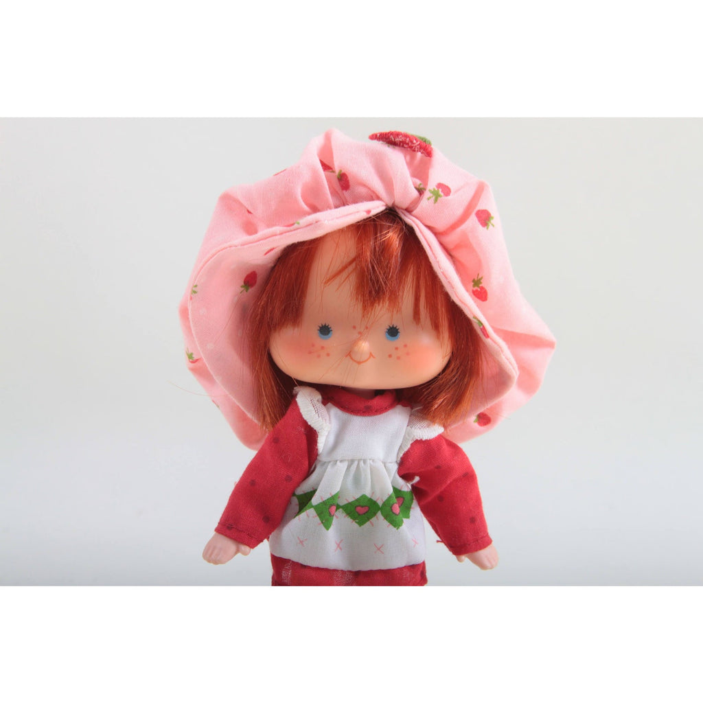 Kenner, Strawberry Shortcake, Doll, Vintage, Flat Hands Big Pink Hat, Strawberries, Red Dress, White Apron, Red Comb ~ 260709-WH 64