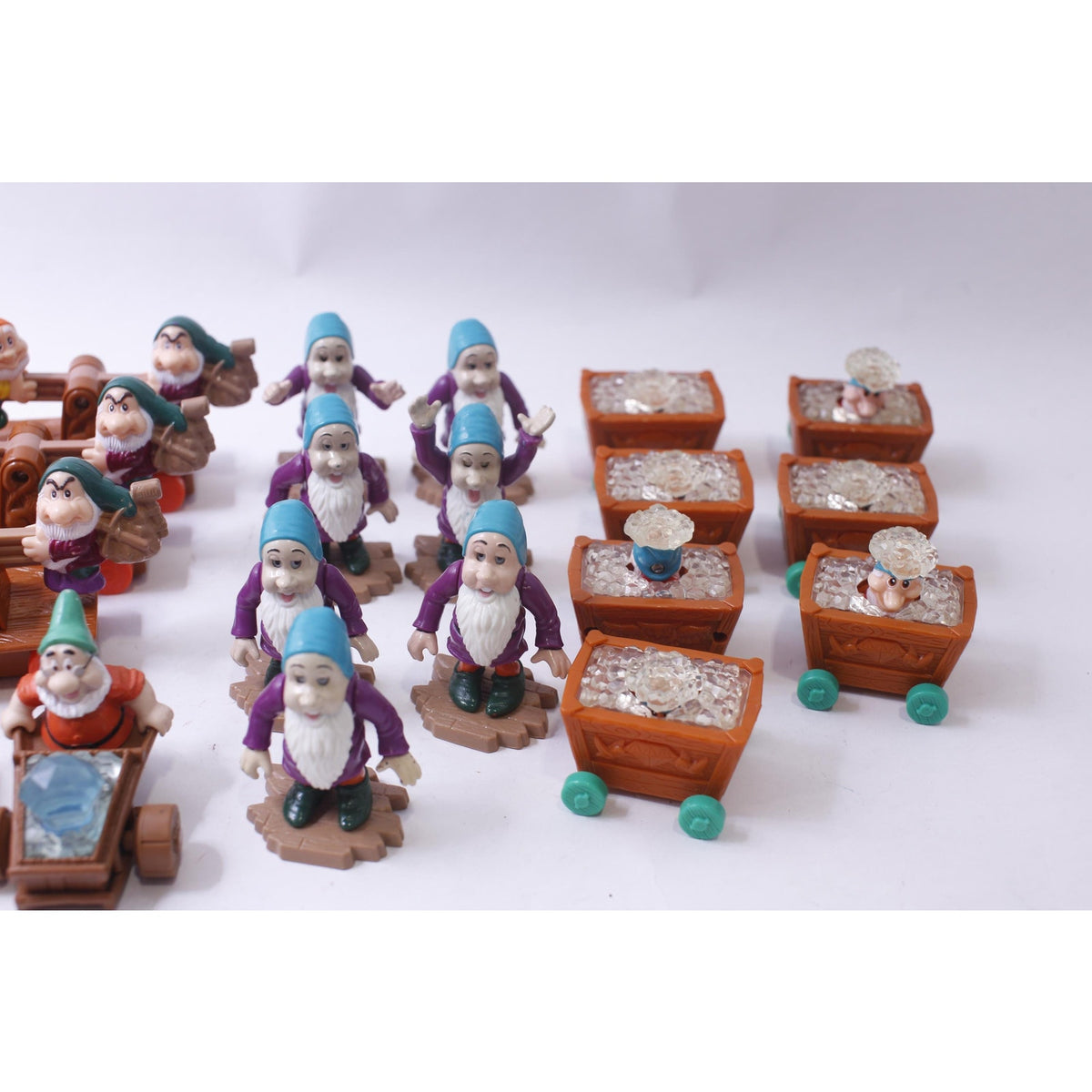 McDonald's Happy Meal, Snow White and the Seven Dwarfs, PVC Figures, Funny Dwarfs, Movable, Disney, Vintage, Collectible~ 240911-SHC SHC-069