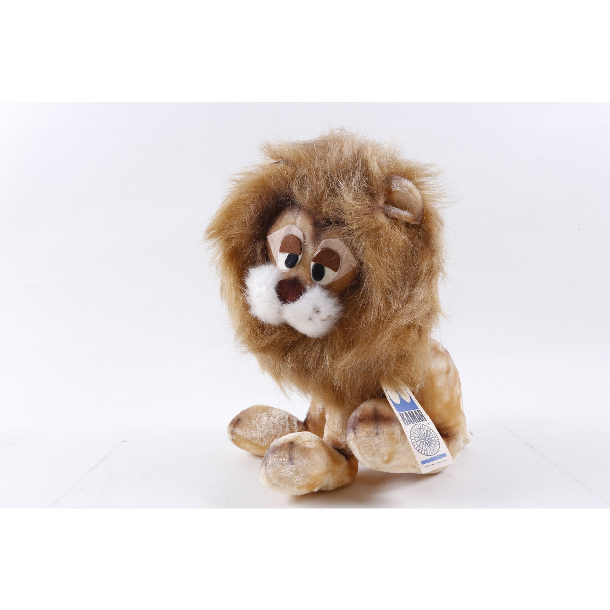 Kamar, 1960s Rare, Cute, Lucas, Lion With Tag Sad, Sitting, No 4278, - 274