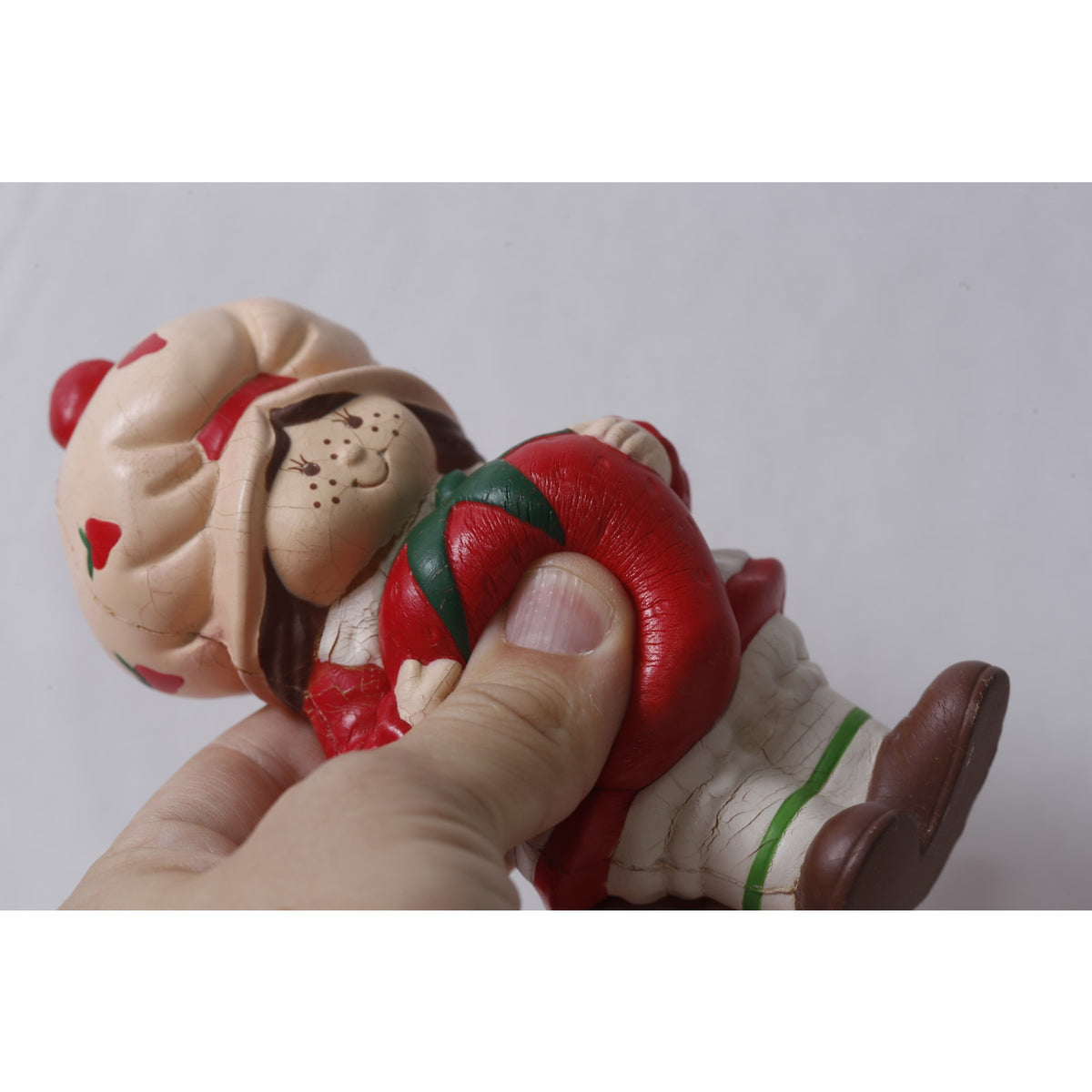 Rare Vintage Japanese Strawberry Shortcake Rubber Squishy Toy Figure ~ 260826-WH 1199