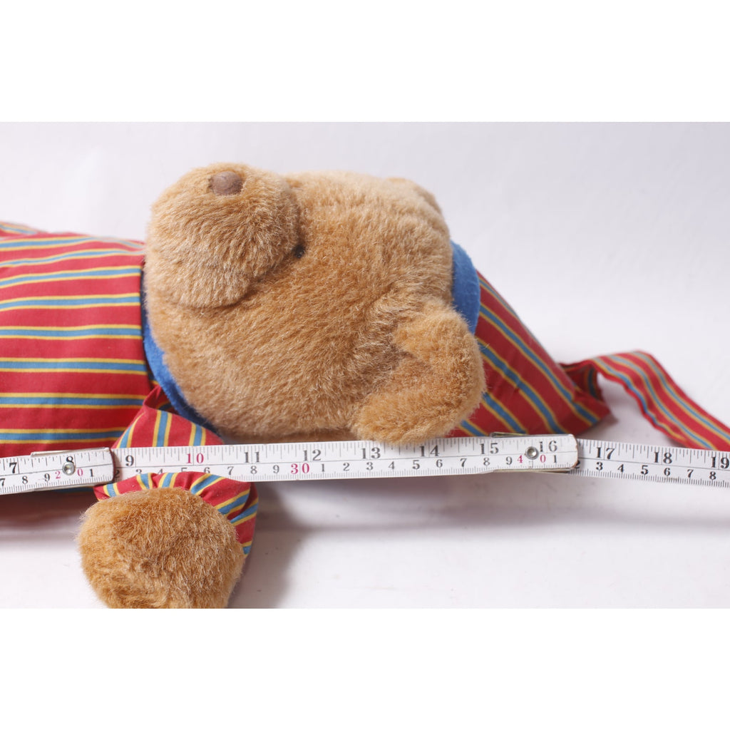1992 Avon Sleepy Sherman Plush Bear in Striped Pajamas FLAWED ~ 260514-WH 1369